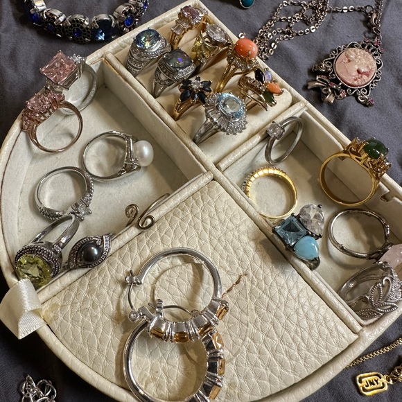 Jewelry mystery Box lot re-seller lot costume fashion semi-precious 11 pieces + - Picture 9 of 17